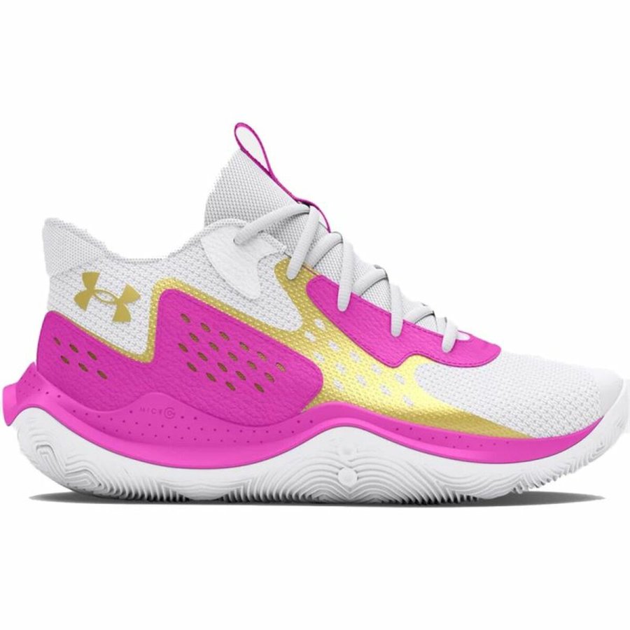 Basketballsko til voksne Under Armour Gs Jet '23 Hvid #1
