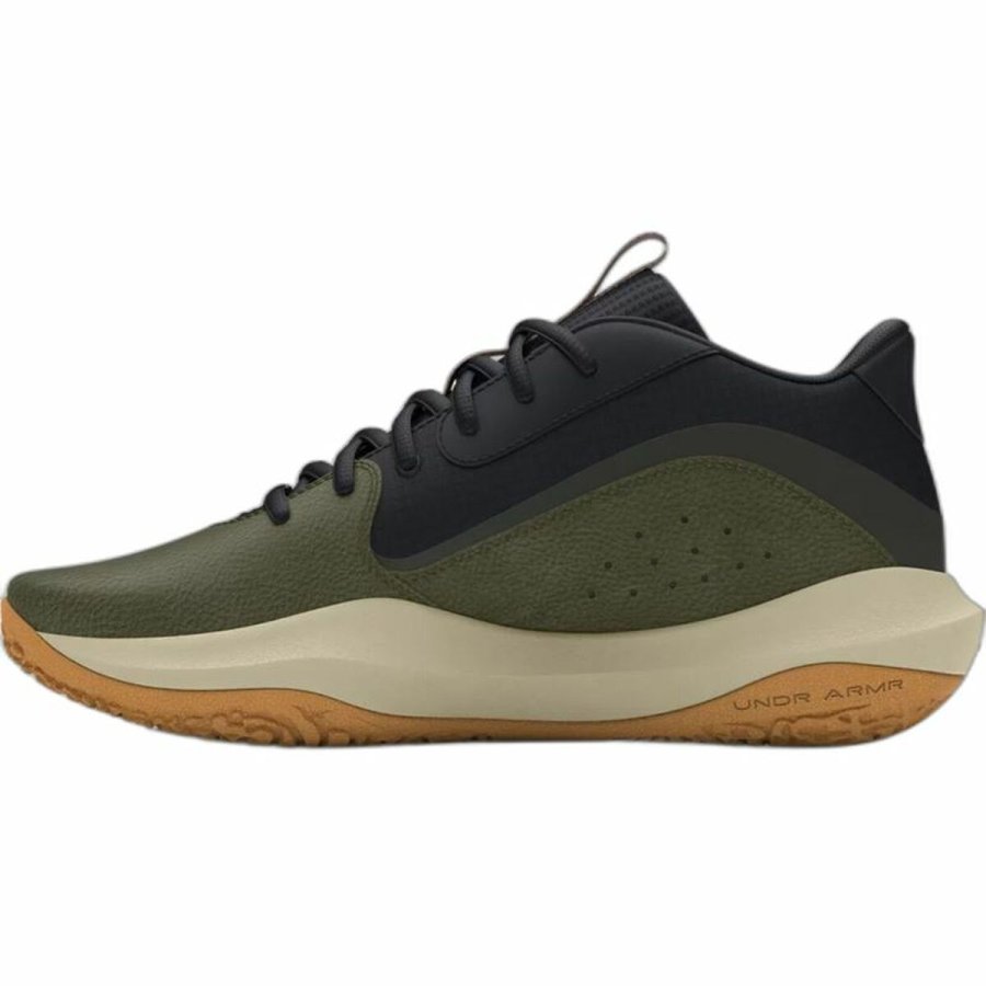 Basketballsko til voksne Under Armour Lockdown 7 Khaki Oliven #2