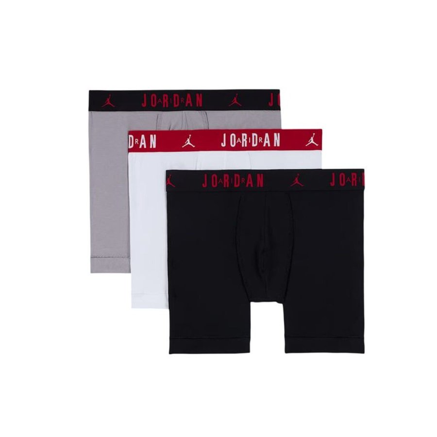 Boxershorts til m�nd Jordan Flight Cotton Core 3Pk Sort 3 Dele #1