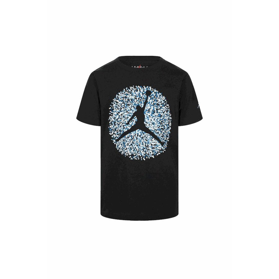 B�rne Kort�rmet T-shirt Nike JDB POOLSIDE JUMPMAN SS TEE 95D122 023 Sort #2