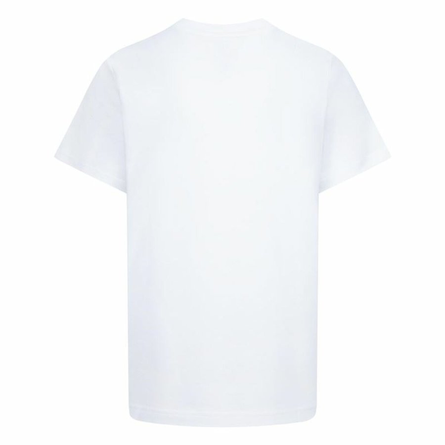 B�rne Kort�rmet T-shirt Nike JDB GRADIENTE STACKED JM SS TEE 95D119 I1N Hvid #3