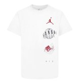 Brne Kortrmet T-shirt Nike JDB AIR GLOBE JORDAN SS TEE 95D121 001 Hvid #2