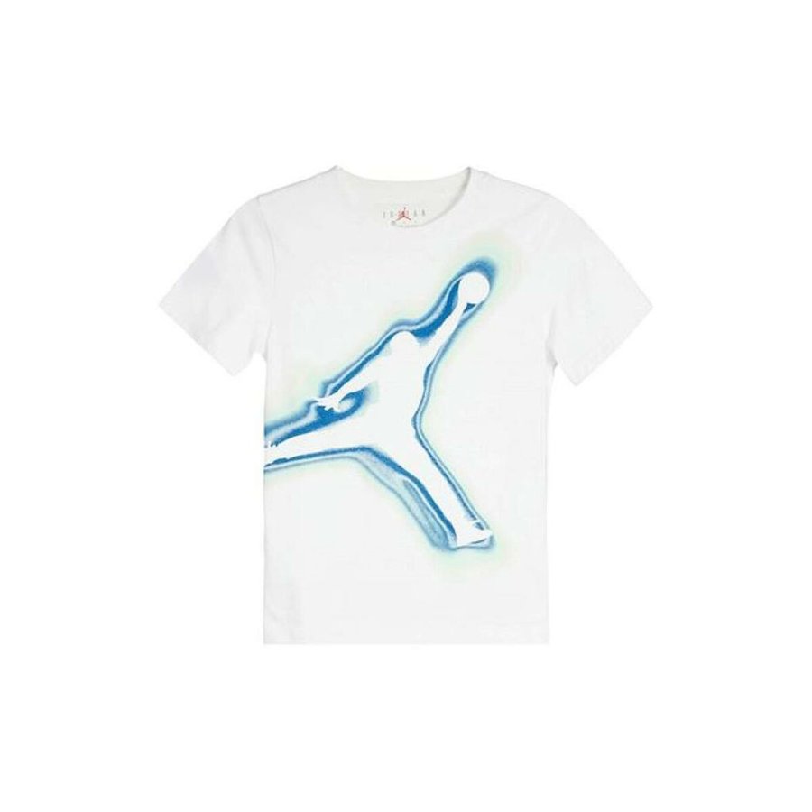 B�rne Kort�rmet T-shirt Jordan JDB AIR HEATMAP JUMPMAN HBR SS 95D238 001 Hvid #1