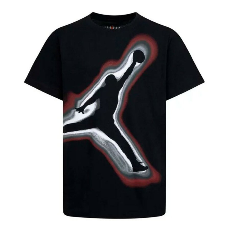 B�rne Kort�rmet T-shirt Jordan JDB AIR HEATMAP JUMPMAN HBR SS 95D238 023 Sort #1