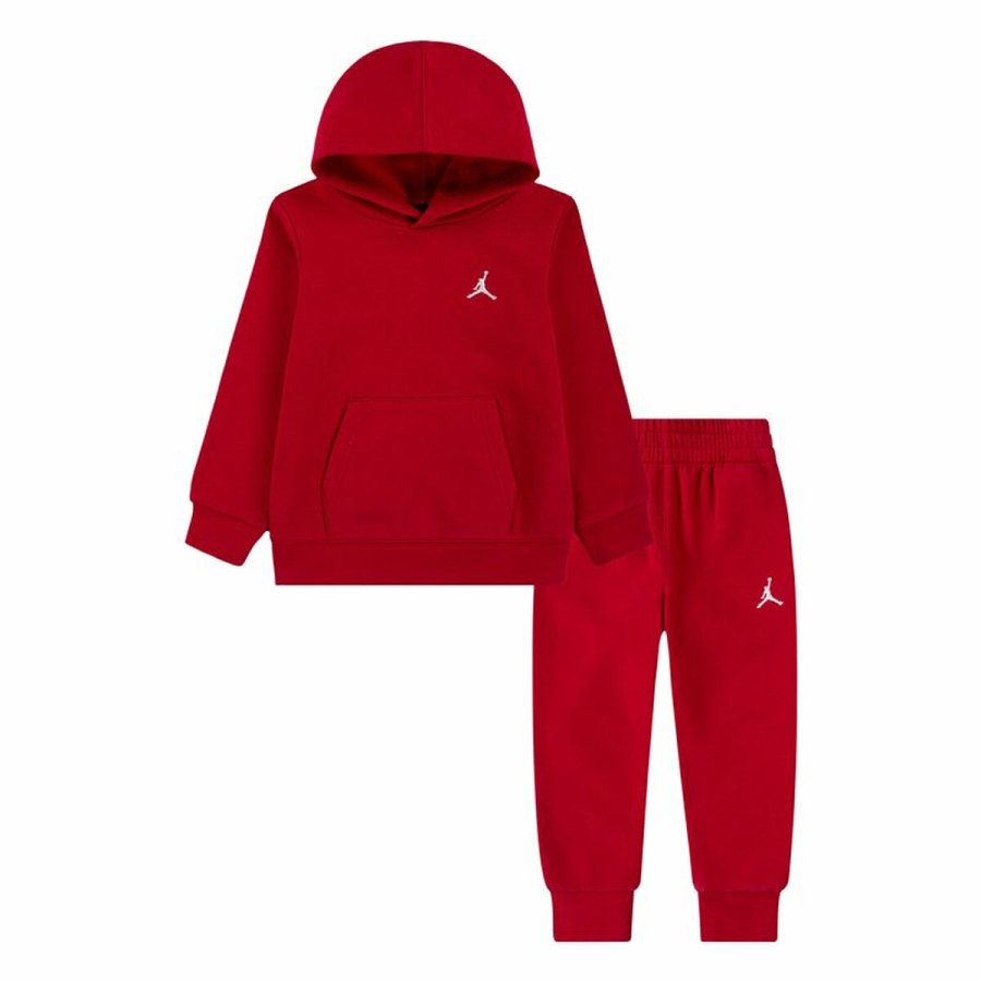 Sportstj til Baby Jordan MJ Brklyn Fleecec Pullover Set Rd 2 Dele #1