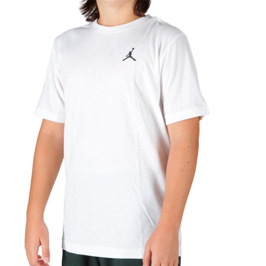 B�rne Kort�rmet T-shirt Jordan Jdb Jumpman Air Hvid #1
