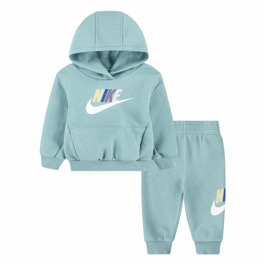 Sportstj til Brn Nike Nkn Club Fleece Set Akvamarin #1
