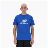 Kort�rmet T-shirt til M�nd New Balance Sport Essentials Logo Bl� #1