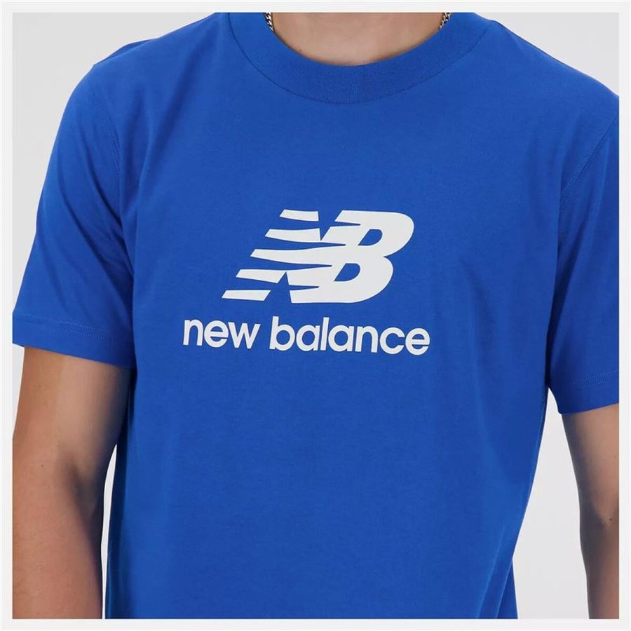 Kort�rmet T-shirt til M�nd New Balance Sport Essentials Logo Bl� #4