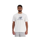 Kort�rmet T-shirt til M�nd New Balance MT41502 WT Hvid #1