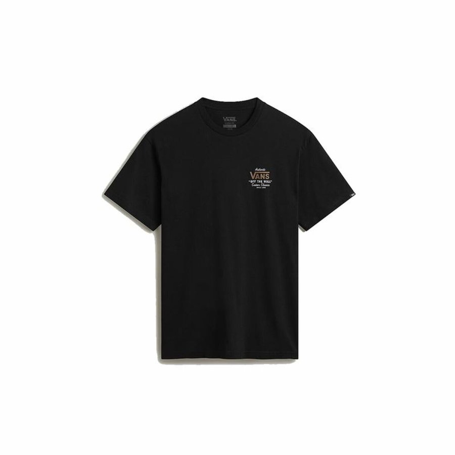 Kortrmet T-shirt til Mnd Vans Holder St Classic Sort #2