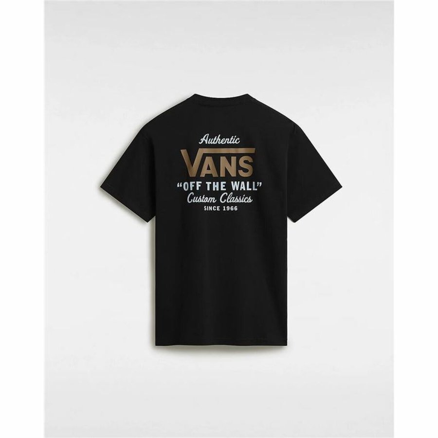 Kortrmet T-shirt til Mnd Vans Holder St Classic Sort #3