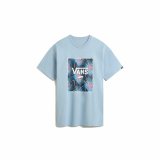Kortrmet T-shirt til Mnd Vans VN0A5E7YCZI1 Himmelbl #1