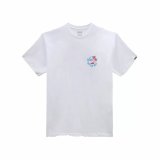 Kortrmet T-shirt til Mnd Vans Classic Mini Dual Palm Hvid #2