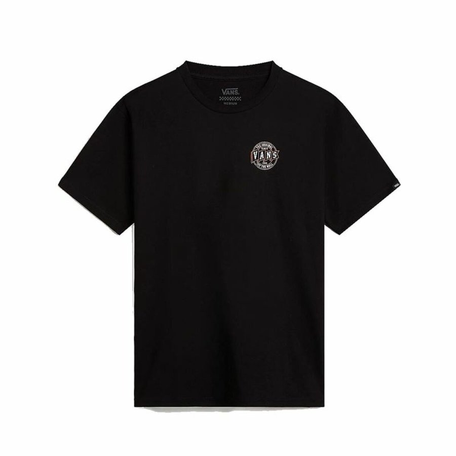 Kortrmet T-shirt til Mnd Vans Og Pennant Ss Crew Sort #1