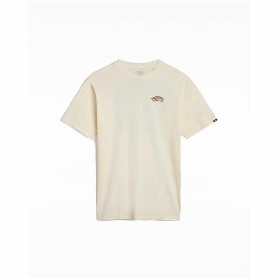 Kortrmet T-shirt til Mnd Vans Off The Wall Block Fi Varm hvid #1