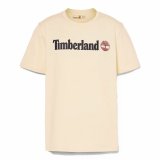 Kortrmet T-shirt til Mnd Timberland Kennebec River Linear Logo #1