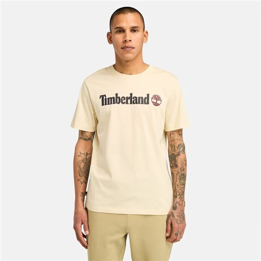 Kortrmet T-shirt til Mnd Timberland Kennebec River Linear Logo #2