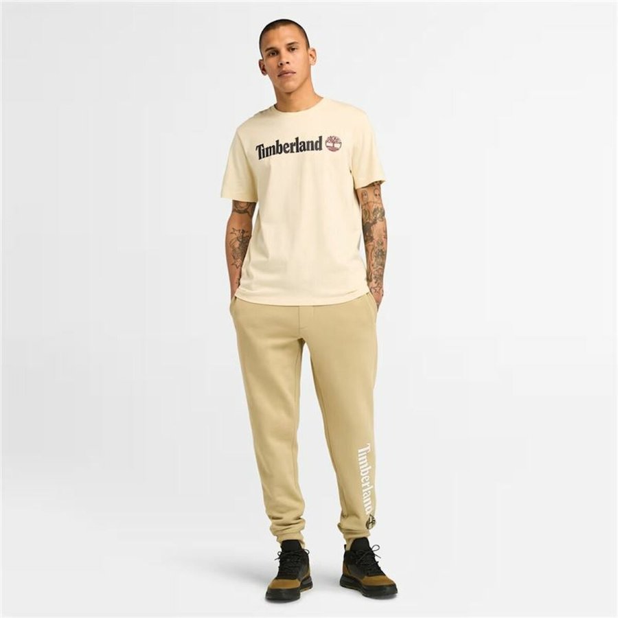 Kortrmet T-shirt til Mnd Timberland Kennebec River Linear Logo #4