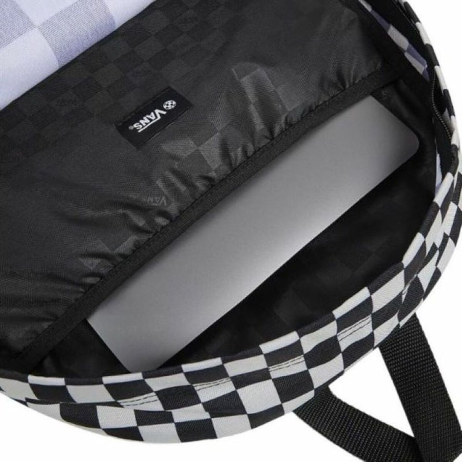 Skoletaske Vans Old Skool Check Backpack VN000H4X3M41 Sort #2
