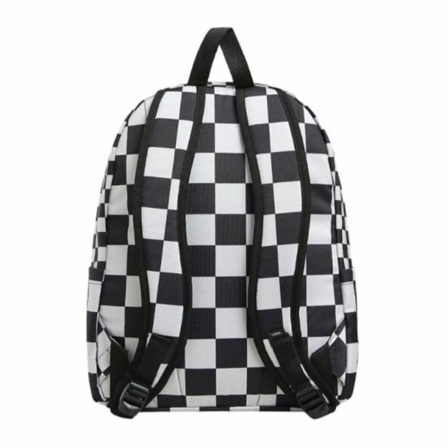 Skoletaske Vans Old Skool Check Backpack VN000H4X3M41 Sort #3