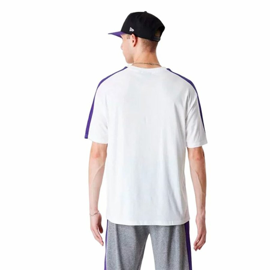 Kortrmet T-shirt til Mnd New Era NBA Colour Block LA Lakers Hvid #2