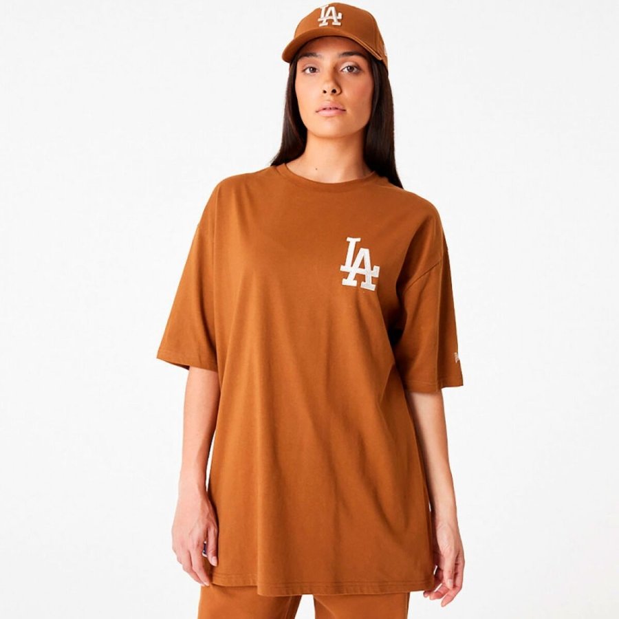 Kortrmet T-shirt til Mnd New Era  TEE LOSDOD TPNSTN 60416427 Brun #2