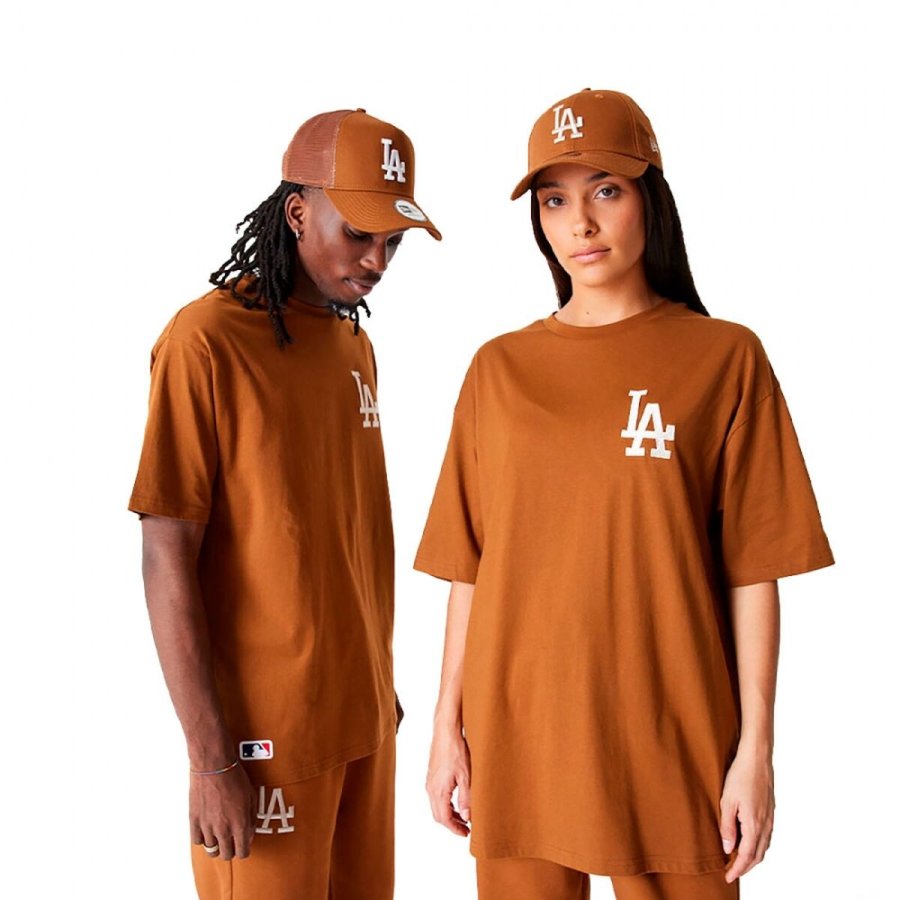 Kortrmet T-shirt til Mnd New Era  TEE LOSDOD TPNSTN 60416427 Brun #1