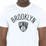 Kort�rmet T-shirt til M�nd New Era NOS NBA BRONET 60416753 Hvid #4