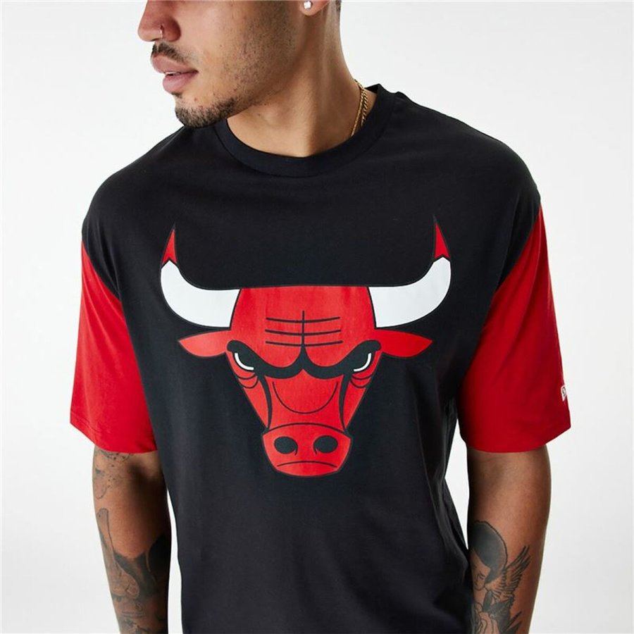 Kort�rmet T-shirt til M�nd New Era NBA Colour Insert Chicago Bulls Sort #7