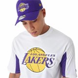 Kortrmet T-shirt til Mnd New Era 60435482 Hvid (S) #1