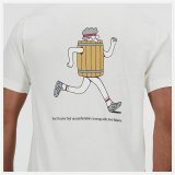 Kortrmet T-shirt til Mnd New Balance Sport Essentials Barrel Hvid #4