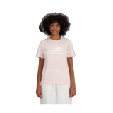 Kort�rmet T-shirt til Kvinder New Balance ESSENJERSEY LOGO WT41502 OUK Pink #1