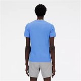 Kort�rmet T-shirt til M�nd New Balance MT41070_BIA Indigo (L) #2