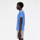 Kort�rmet T-shirt til M�nd New Balance MT41070_BIA Indigo (L) #3