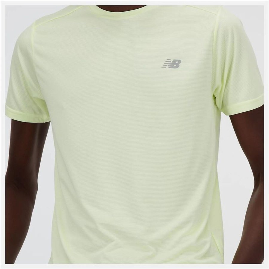 Kort�rmet T-shirt til M�nd New Balance Sport Essentials Citron #4