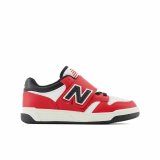 Sportssko til brn New Balance 480 HOOK LOOP Hvid Rd Tomat #1