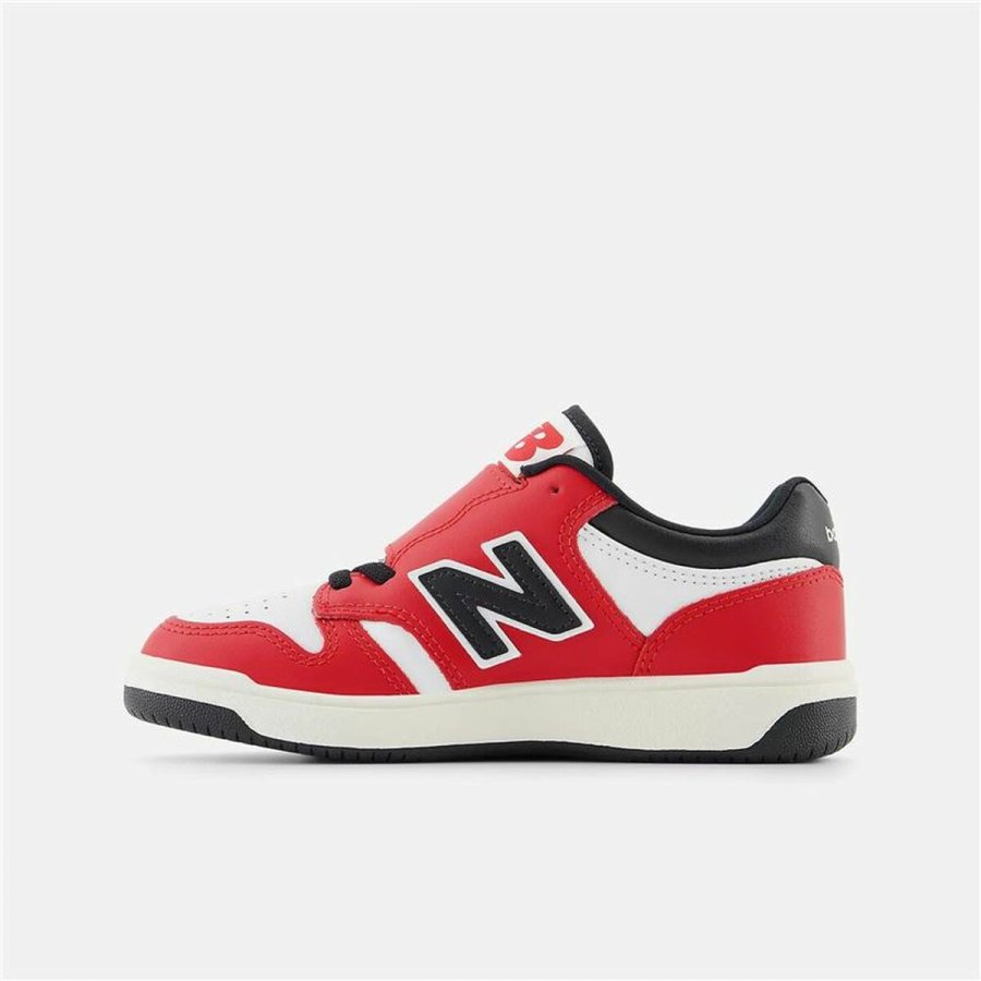 Sportssko til brn New Balance 480 HOOK LOOP Hvid Rd Tomat #2