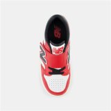 Sportssko til brn New Balance 480 HOOK LOOP Hvid Rd Tomat #4