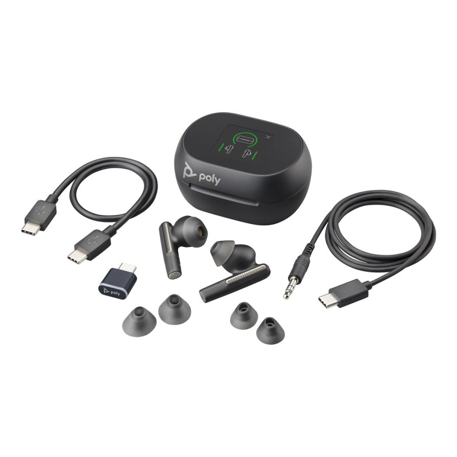 Bluetooth hovedtelefoner Poly Voyager Free 60+ UC Sort #5