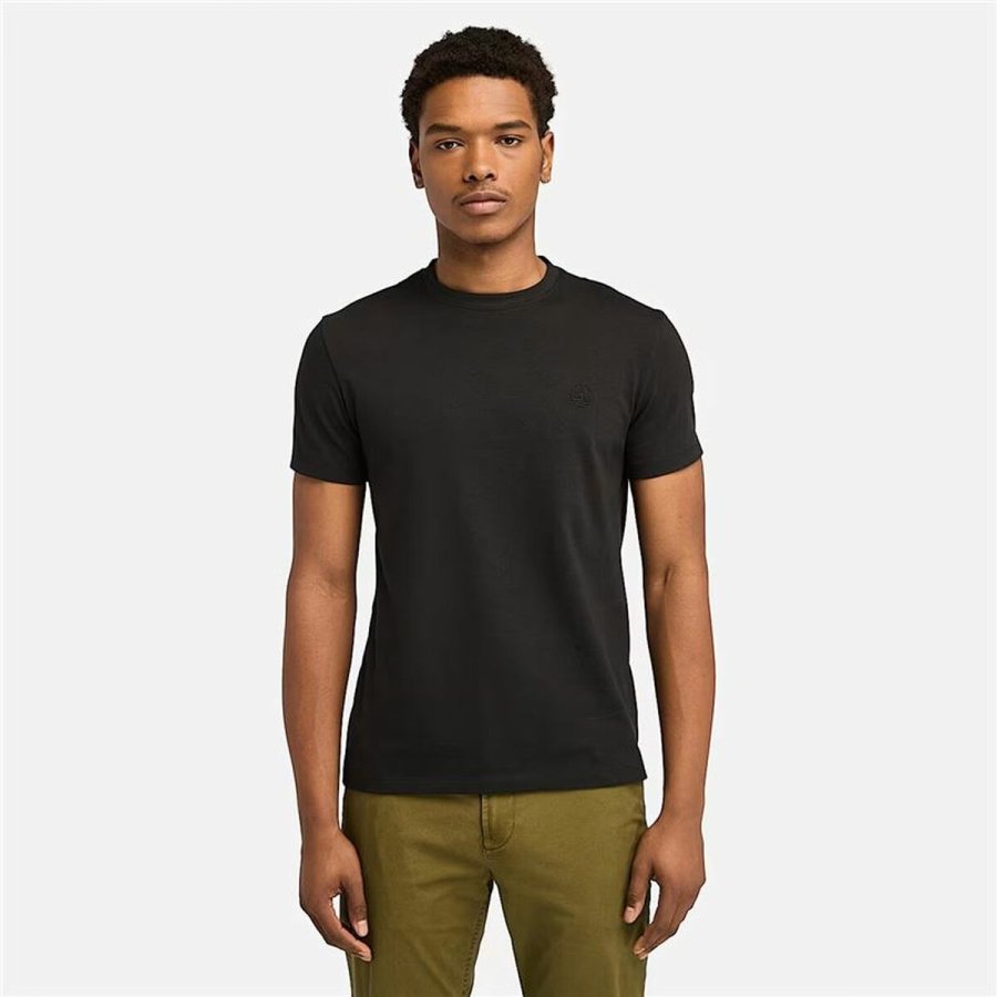 Kortrmet T-shirt til Mnd Timberland Dunstan River Sort #2