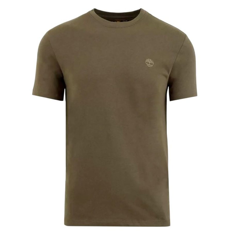 Kort�rmet T-shirt til M�nd Timberland Dunstan River Brun #1