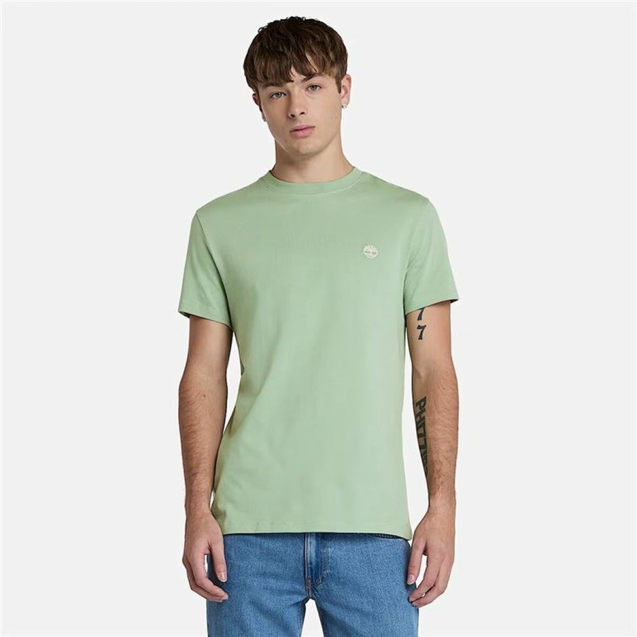 Kortrmet T-shirt til Mnd Timberland Dunstan River Khaki M #2