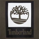 Kort�rmet T-shirt til M�nd Timberland Stack Logo Oliven #2