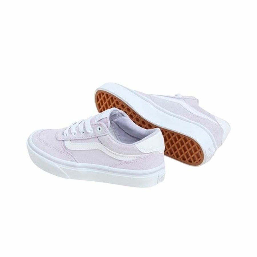 Sportssko til brn Vans Brooklyn Ls Foil Pink #2
