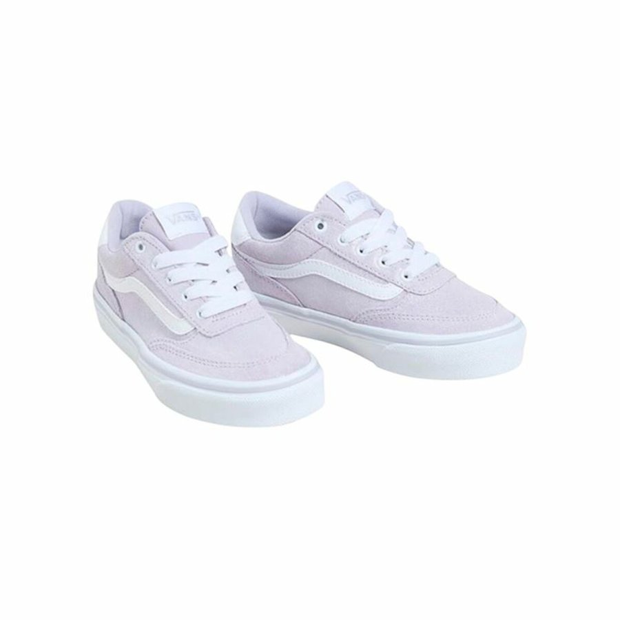 Sportssko til brn Vans Brooklyn Ls Foil Pink #3