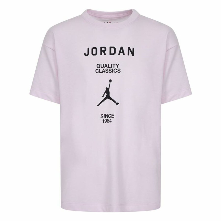 Brne Kortrmet T-shirt Jordan Jdg W J Ss Gf Gfx Sort Pink #1