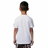 Kortrmet T-shirt til Brn Jordan Jdb Mj Brand Photo Ss Crew Hvid #2