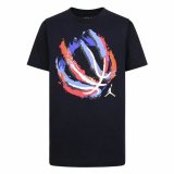 Brne Kortrmet T-shirt Jordan Jdb Bball Fire Ss Sort #1