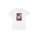 Kortrmet T-shirt til Brn Jordan Jdb Mj Brand Photo Ss Crew Hvid #1